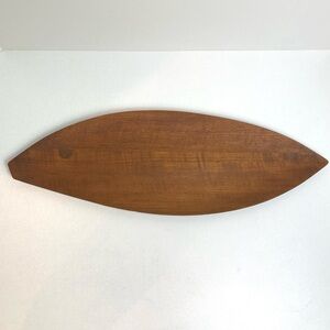 Vtg Amthor Imports Wood Tray Fish Made In Japan Modern MCM 22” X 7”